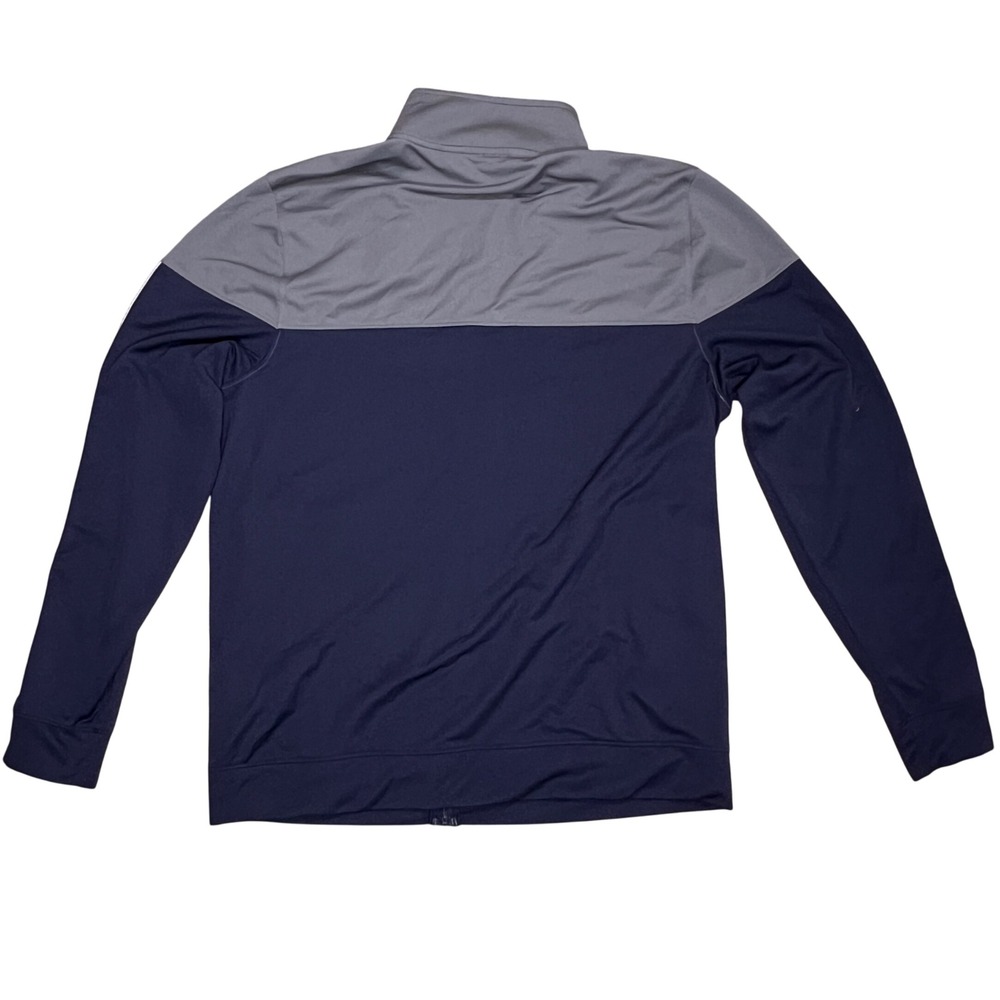 Notre Dame Fighting Irish Under Armour Mens L Full Zip Up Jacket Navy Gray Logo - Picture 3 of 8